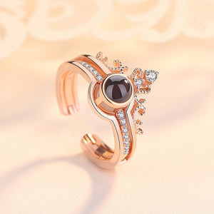 Crown Ring - I Love You In 100 Languages